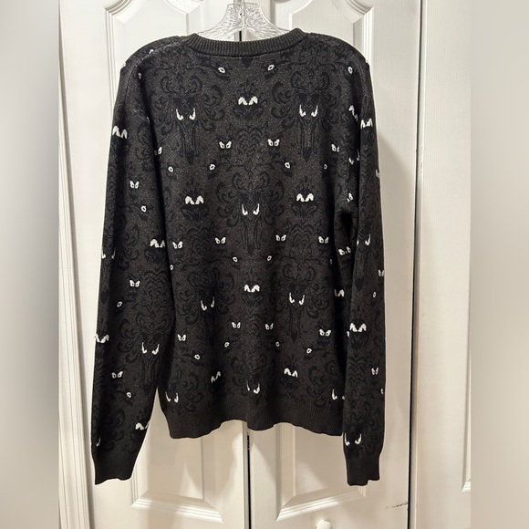 NWT Cakeworthy Disney Haunted Mansion Wallpaper Cardigan Size Medium Sweater - Picture 13 of 15